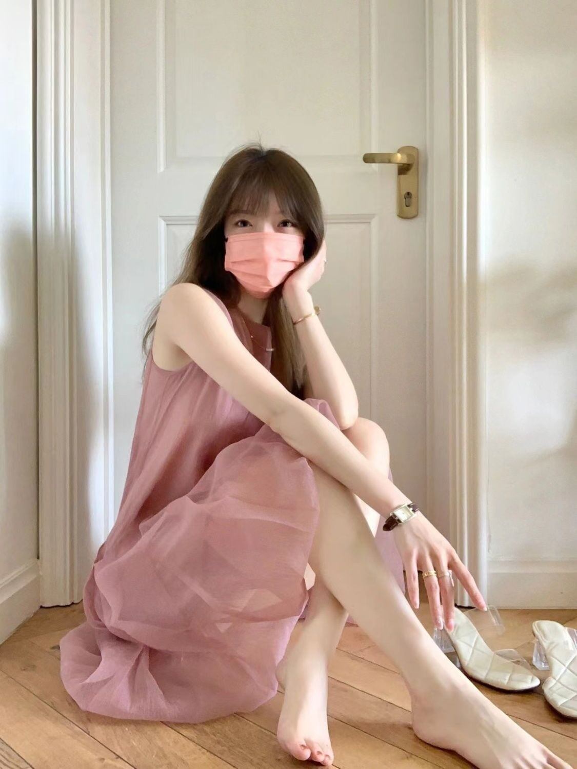 美人度アップ 絶対流行 女子マスト スウィート エレガント ワンピース<S-12112>