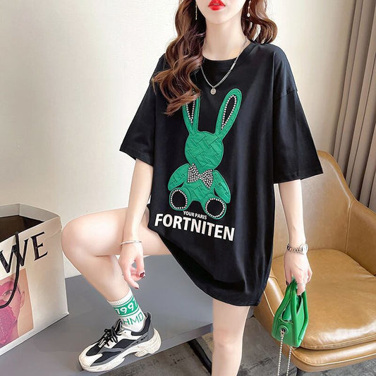 新商品 プリント ファッション 切り替え 全2色 半袖Tシャツ＜S-8612＞
