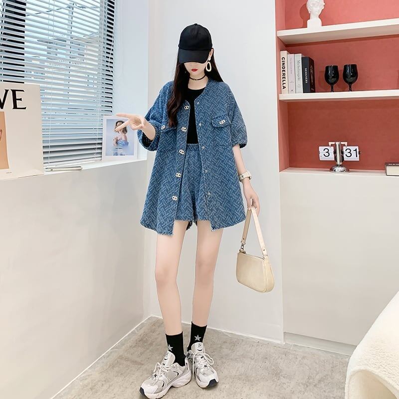 ファッション ジャケット＋パンツ 美人度アップ セットアップ＜S-3198＞