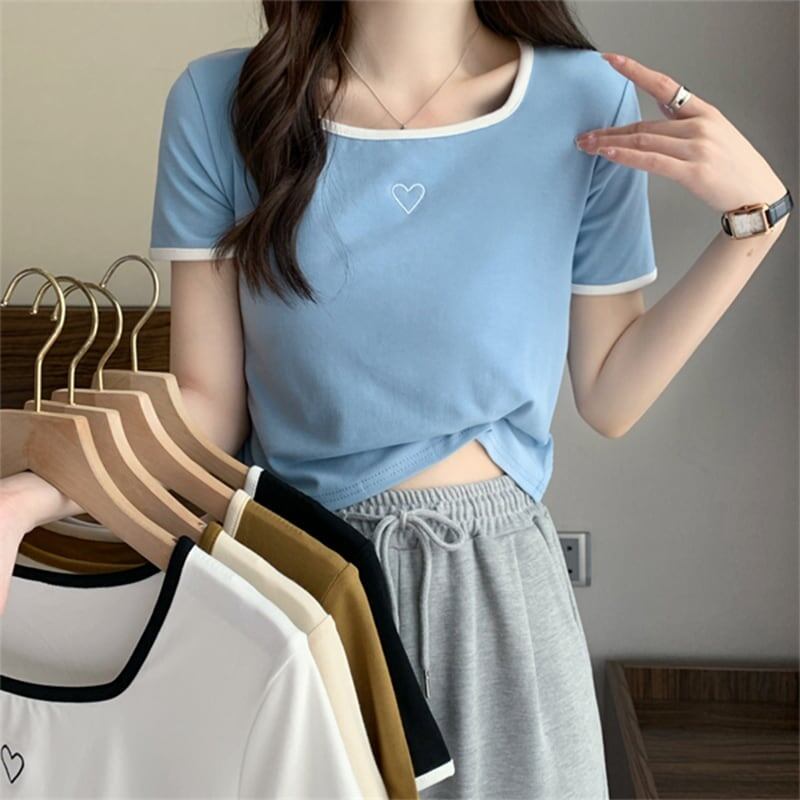 スリム 切り替え スタイリッシュ Tシャツ カットソー＜S-3449＞
