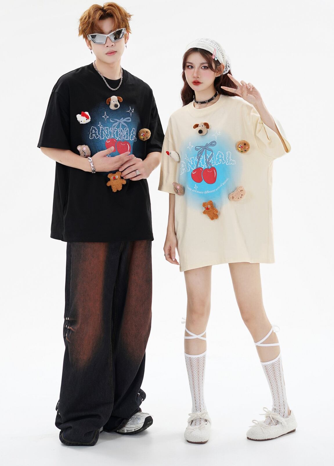数量限定 ファッション アクティブも綺麗も叶う ゆったり 男女兼用 全3色 半袖Tシャツ＜S-9066＞