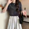 着回し力抜群 ホットダイヤモンド 定番シンプル 全2色 半袖Tシャツ カットソー ＜S-8591＞