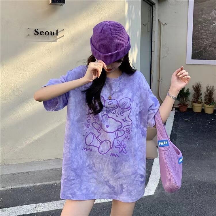期間限定 個性派 超人気 絞り染め ゆったり 3種選択可 半袖 Tシャツ＜S-8773＞