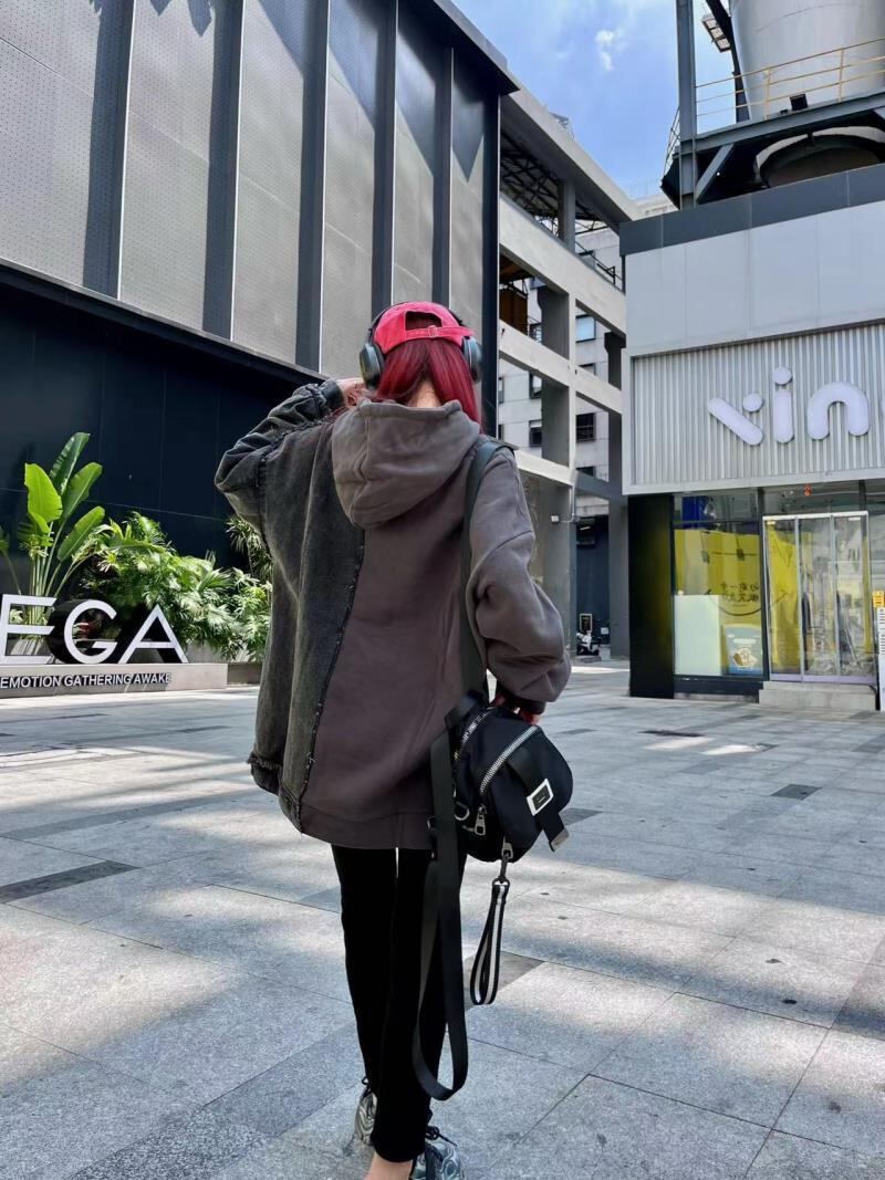 【裏起毛】着回し力抜群 ファッション 個性派 パーカー<S-5558>