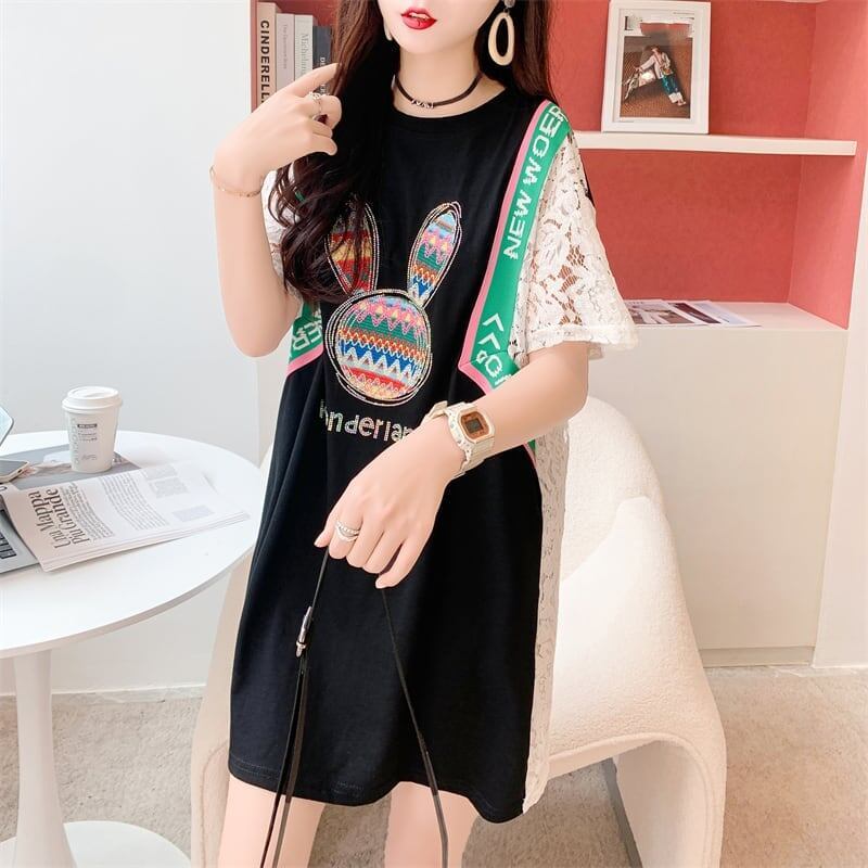 スタイリッシュ プリント 一目惚れ Tシャツ カットソー＜S-3265＞