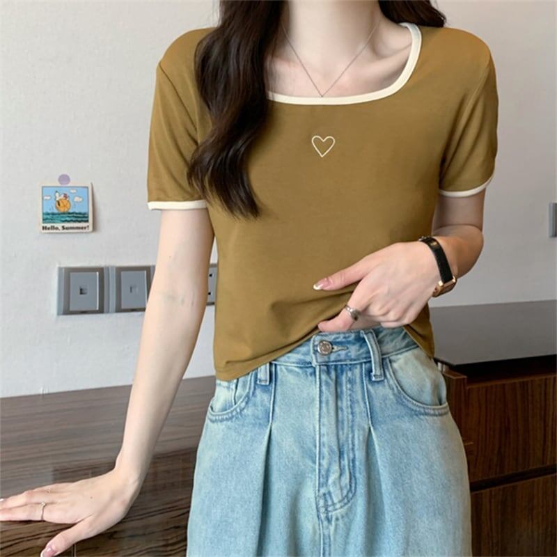 スリム 切り替え スタイリッシュ Tシャツ カットソー＜S-3449＞