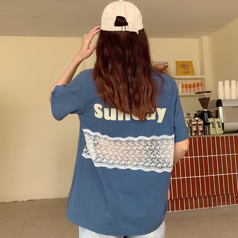個性的なデザイン 3色選択可 バックで綺麗 Tシャツ カットソー＜S-3023＞