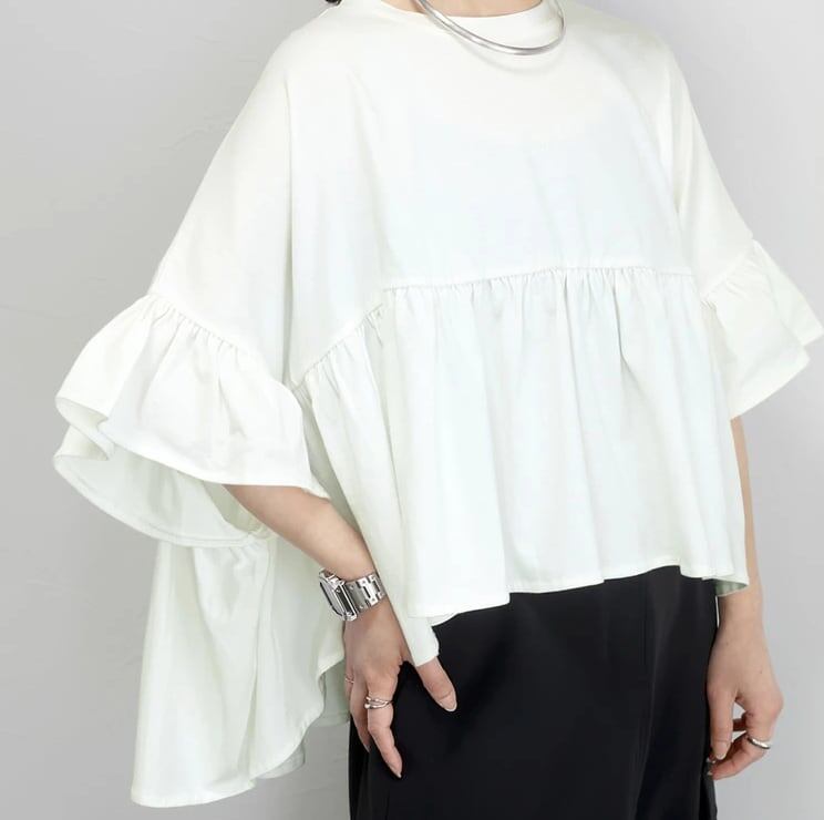 超人気 ファッション ゆったり感アップ Tシャツ カットソー＜S-8372＞