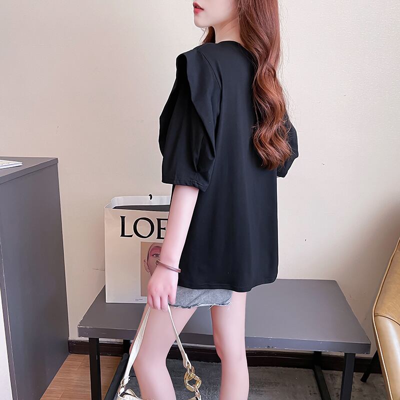 売り切れ必至 簡潔 個性派 ファッション 全3色 半袖Tシャツ<S-8514>