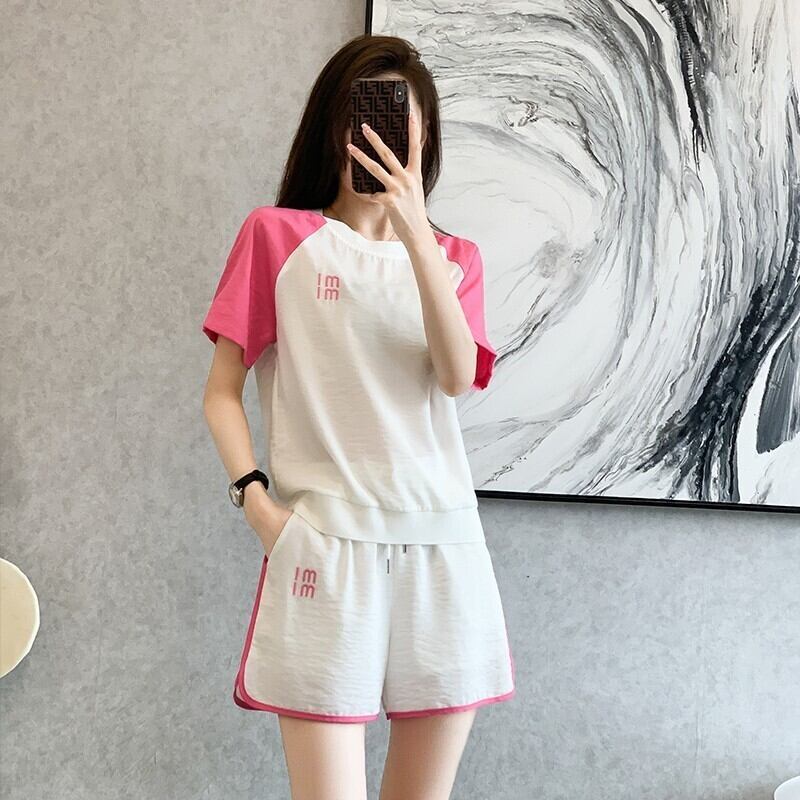 好感度UP カジュアル 絶対欲しい 全2色 半袖 Tシャツ ショートパンツ セットアップ ＜S-8938＞