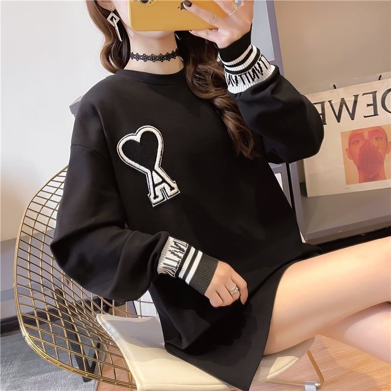 シンプル 切り替え ファッション プリント Tシャツ カットソー＜S-3664＞