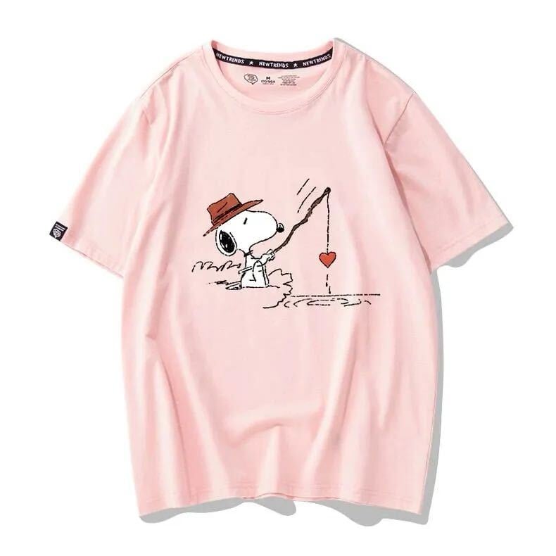 男女兼用 人気 プリント 半袖 Tシャツ <S-13155>