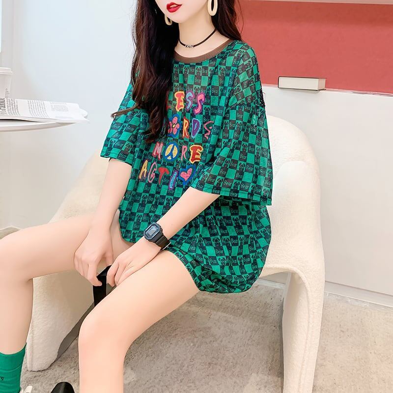 ゆったり感アップ プリント オシャレ度満点 Tシャツ カットソー＜S-3331＞