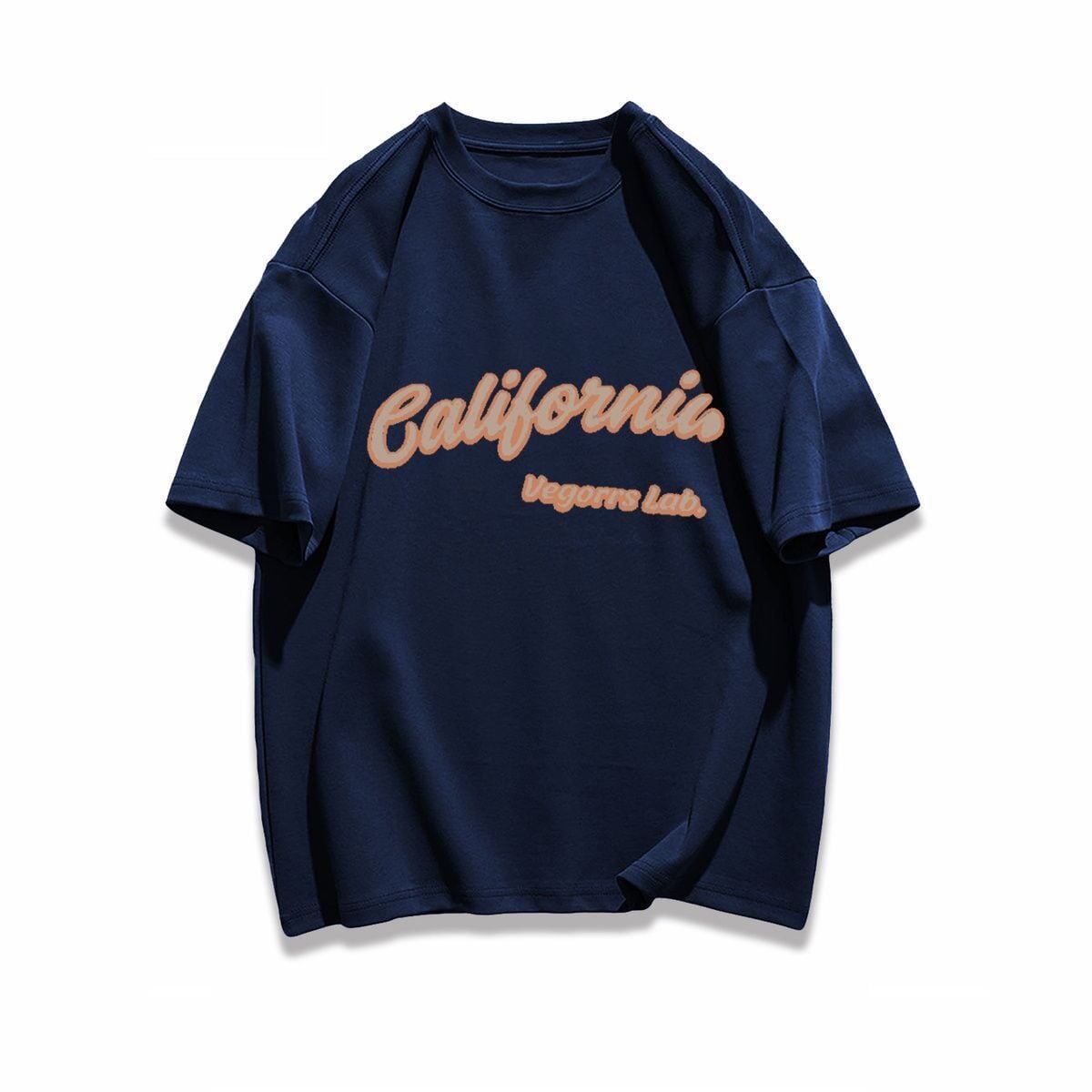 早い者勝ち カジュアル ファッション感満々 ダブルプリント 全5色 半袖Tシャツ<S-9271>