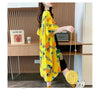 新作 アルファベット カラーマッチング ベアー プリント ワンピース ゆったり5分袖 ＜S-2954＞