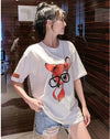売り切れ必至 アクティブも綺麗も叶う 上品 プリント 全3色 半袖 Tシャツ <S-8990>