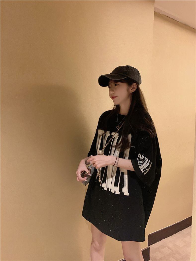 売り切れ必至 アバンギャルド 気質アップ おしゃれ度高め ルーズ 半袖 Tシャツ <S-9289>