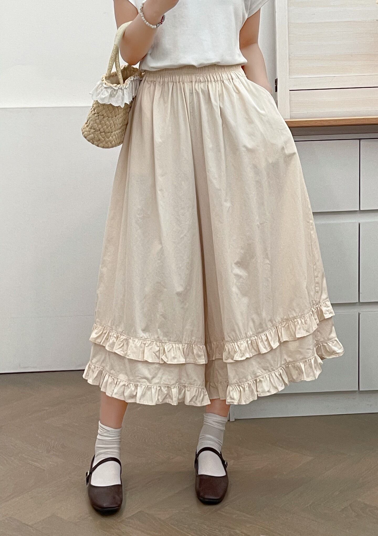 美人度アップ チェック柄 おしゃれ度高め 2色選択 パンツ <S-12002>
