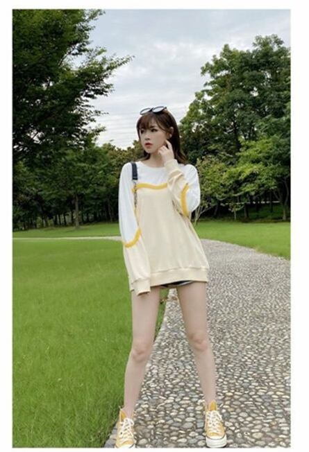 好感度UP シンプル カジュアル スウェット<S-8098>