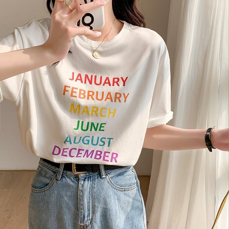 ゆったり感アップ 切り替え オシャレ度満点 プリント Tシャツ カットソー＜S-3404＞