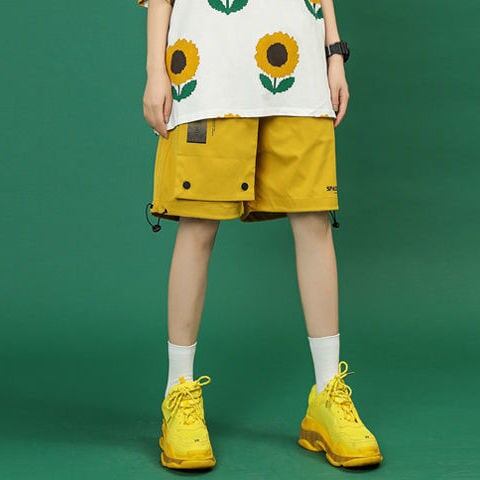 新商品 カジュアル 簡潔 花柄 半袖Ｔシャツⅹパンツセット<S-8071>