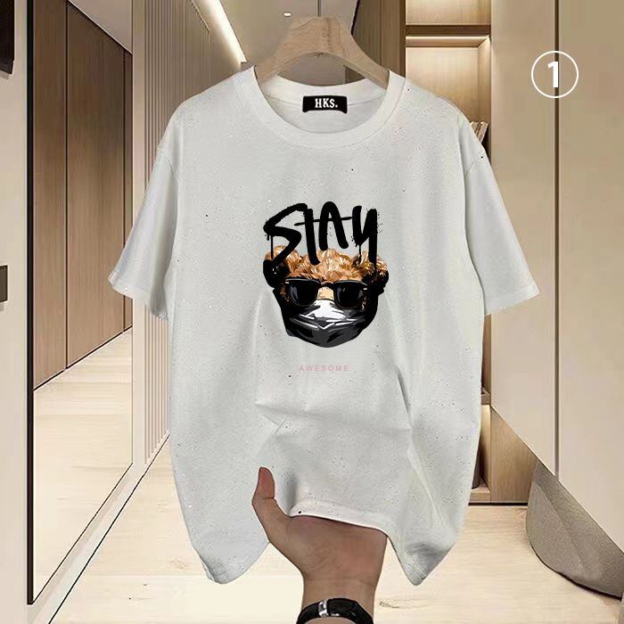 新商品 プリント カジュアル 選べるデザイン4種類 全2色 Tシャツ カットソー＜S-8585＞
