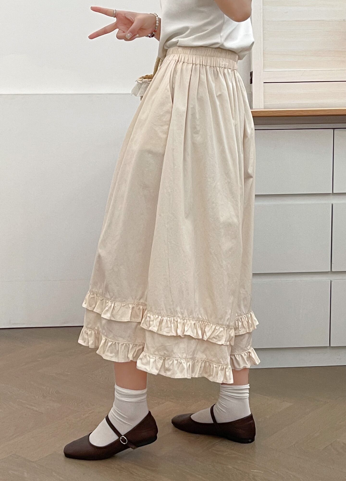 美人度アップ チェック柄 おしゃれ度高め 2色選択 パンツ <S-12002>