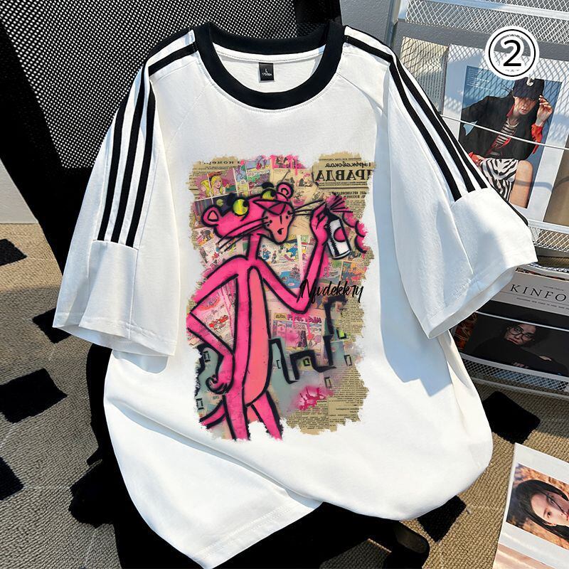 新商品 特別デザイン カジュアル プリント全6色 半袖Tシャツ<S-8757>