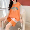 美人度アップ 切り替え チャーミング Tシャツ＋ショートパンツ セットアップ＜S-3615＞