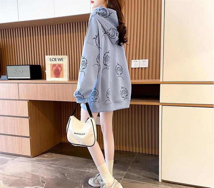【店舗販促品】 プリント 美人度アップ パーカー 全3色＜S-4938＞