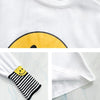 個性的なデザイン 切り替え 一目惚れ プリント Tシャツ カットソー＜S-3657＞