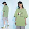 男女兼用 人気 プリント 半袖 Tシャツ <S-13155>