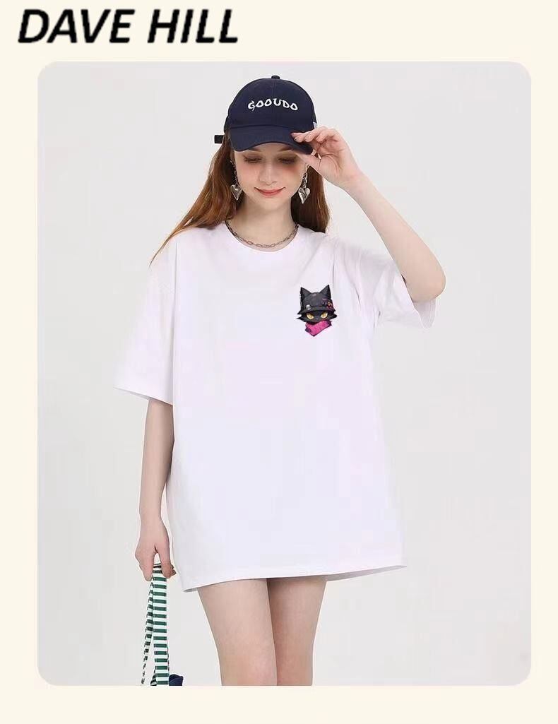 絶対欲しい 絶対流行 キュート 早い者勝ち カジュアル 2色選択 Tシャツ<S-11137>
