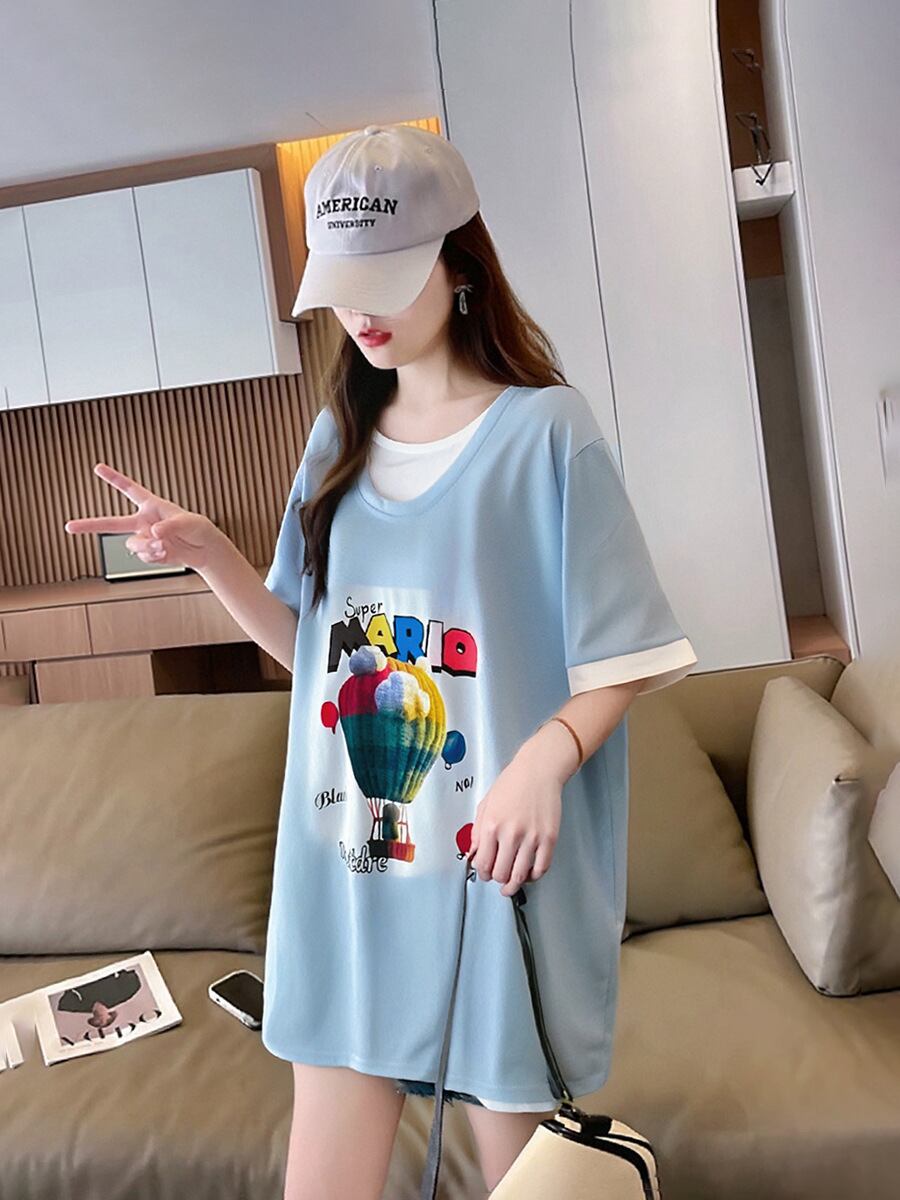 定番シンプル 売り切れ必至 美人度アップ 着回し力抜群 全5色 半袖Tシャツ<S-11376>