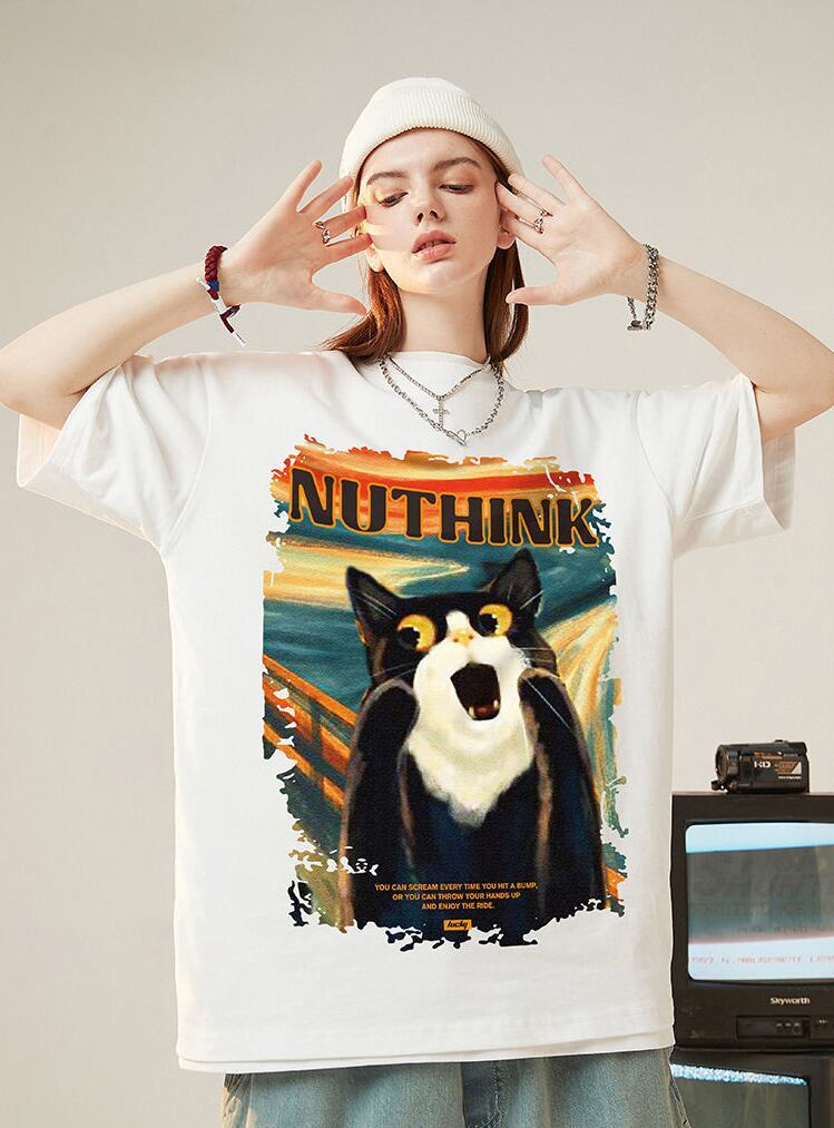 絶対欲しい デザイン性抜群 売り切れ必至 ファッション プリント 4色選択 半袖Tシャツ＜S-9293＞