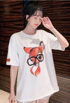 売り切れ必至 アクティブも綺麗も叶う 上品 プリント 全3色 半袖 Tシャツ <S-8990>