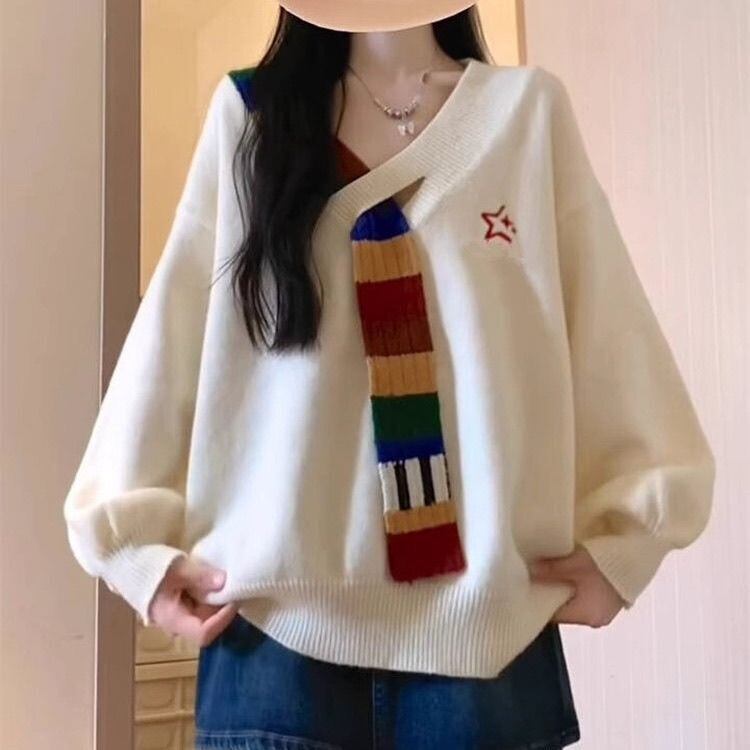 おすすめ スタイルアップ 定番シンプル大人可愛い ニットトップス<S-9573>