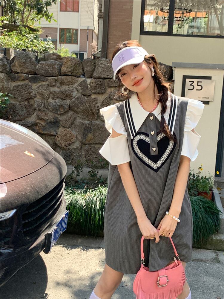 話題沸騰中 知的 美人度アップ ファッション 切り替え ワンピース＜S-8890＞