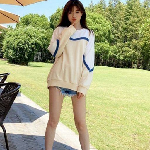 好感度UP シンプル カジュアル スウェット<S-8098>