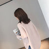 【翌日発送・在庫一掃セール】美人度アップ 長袖 Vネック 無地 ニット セーター＜S-2287＞