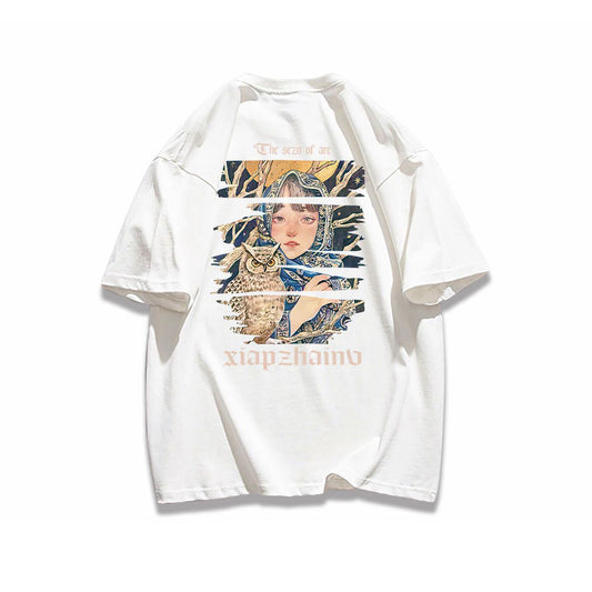 ポップなプリントが夏に映えるプリントTシャツ 半袖 全8色 Tシャツ <S-9252>