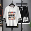 男女兼用 プリント Tシャツ & ショーツ セットアップ S-13269