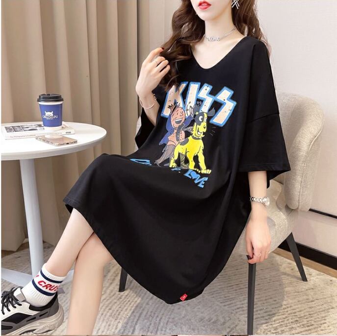 ファッション ゆったり プリント 全4色 半袖 Tシャツ＜S-11518＞