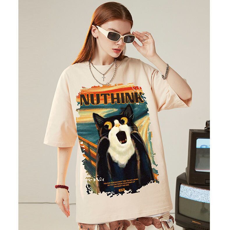 絶対欲しい デザイン性抜群 売り切れ必至 ファッション プリント 4色選択 半袖Tシャツ＜S-9293＞