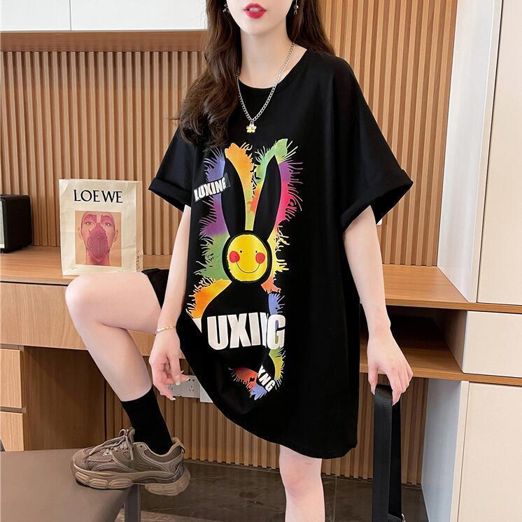 着回し力抜群 キュート カジュアル プリント 半袖Ｔシャツ全2色 <S-8550>
