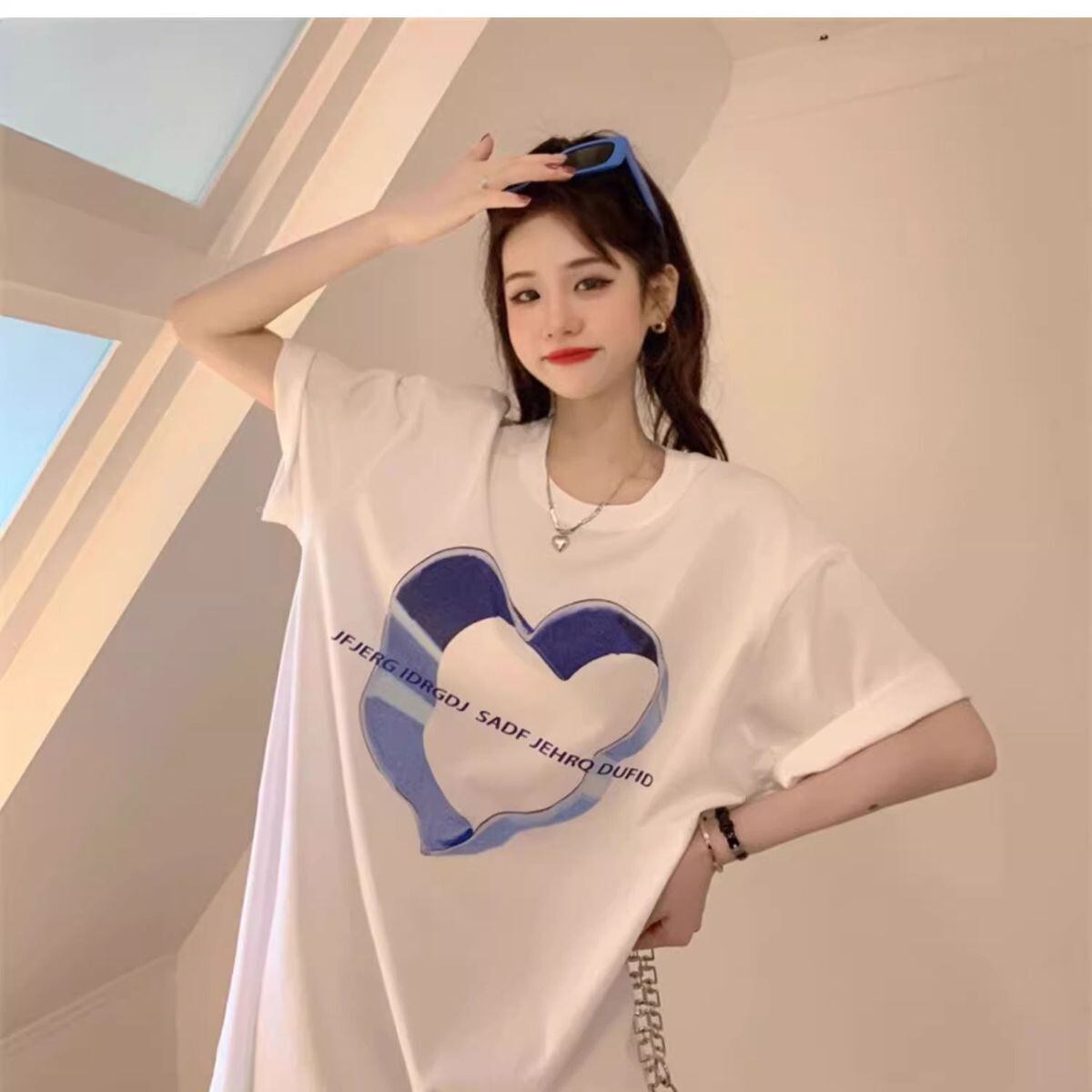 売り切れ必至 カジュアル 上質 ファッション プリント 半袖Tシャツ＜S-8586＞