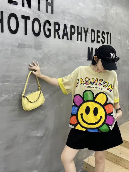 おすすめ 好感度UP 海外トレンド カジュアル 全3色 半袖 Tシャツ ＜S-11677＞