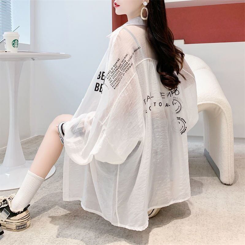新商品 透け感 オシャレ度満点 日焼け対策 シャツ ＜S-4973＞