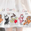 個性的なデザイン 切り替え 一目惚れ プリント Tシャツ カットソー＜S-3620＞