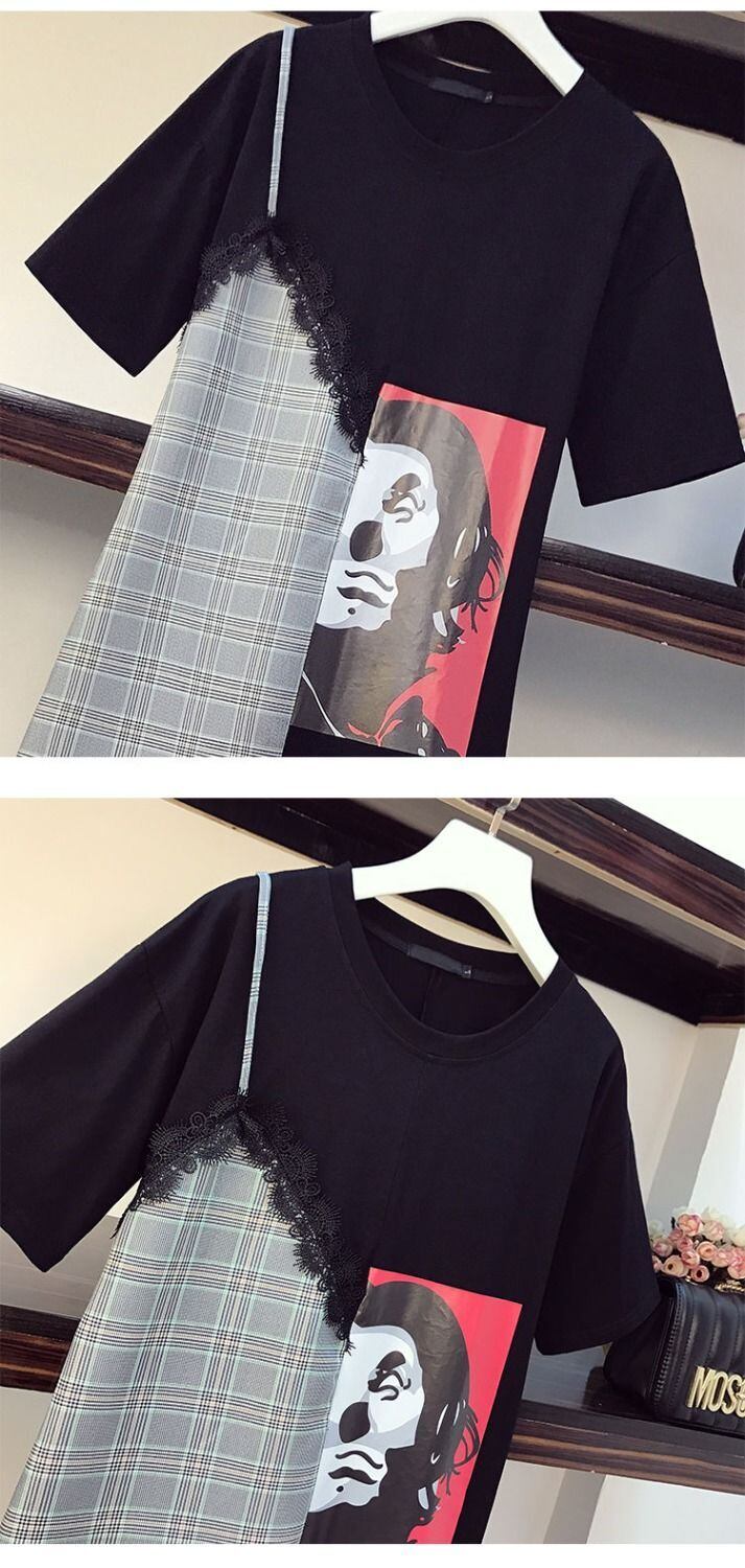 早い者勝ち カジュアル 好感度UP 半袖 Tシャツ ワンピース ＜S-11723＞